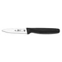 Atlantic Chef Pariermesser mit Wellenschliff 8cm schwarz