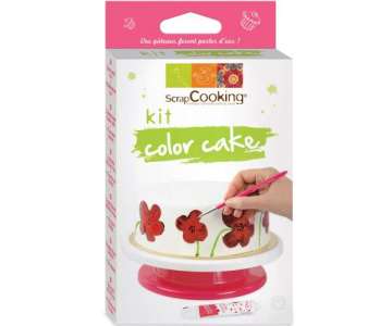 Set Color Cake mit 3 Zuckergussstifte und Pinsel