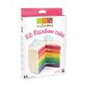 Set Regenbogen Cake mit 4 Farbpulver