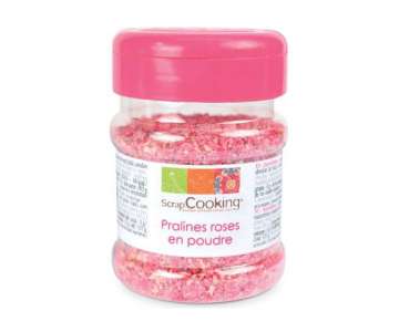 Dekopralinen Rose, Pulver, pink, 130 g