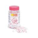 Dekozucker Perlen weiss/rosa 55 g