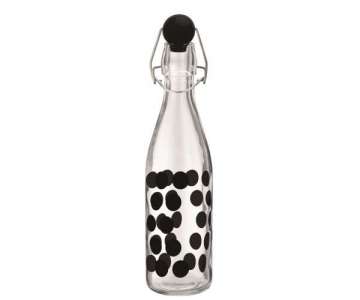 Dot Dot Glasflasche schwarz, 1 lt