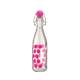 Dot Dot Glasflasche fuchsia, 1 lt