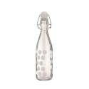 Dot Dot Glasflasche weiss, 1 lt