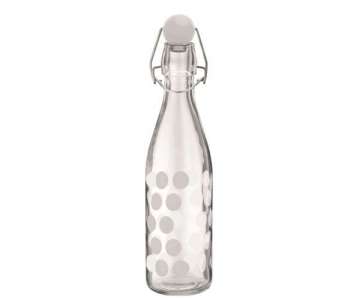 Dot Dot Glasflasche weiss, 1 lt