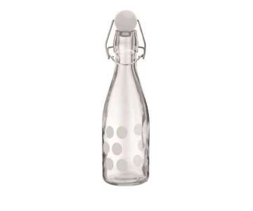 Dot Dot Glasflasche weiss, 0.25 lt