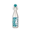 Dot Dot Glasflasche aqua blau, 1 lt