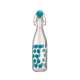 Dot Dot Glasflasche aqua blau, 1 lt