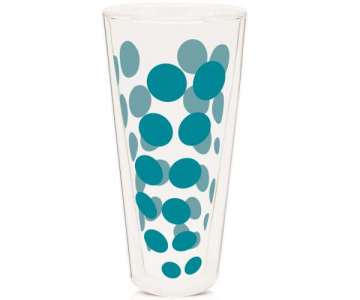 Dot Dot Latte Macchiato aqua blau, doppelwandig 35 cl