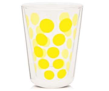 Dot Dot Teeglas gelb, doppelwandig 35 cl