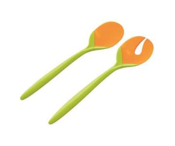 Duo Salatbesteck Tulpe kiwi/orange 28 cm