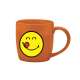 Smiley Porz. Espressotasse coral/Emoticon yummy 7.5cl