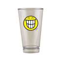 Smiley Glas, Emoticon breites Grinsen 30 cl