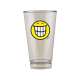 Smiley Glas, Emoticon breites Grinsen 30 cl