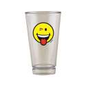 Smiley Glas, Emoticon zwinkern 30 cl