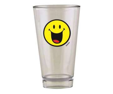 Smiley Glas, Emoticon happy 30 cl