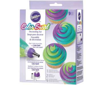 Color Swirl Dekorierset 9 tlg.