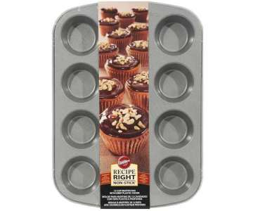 Recipe Right Backform 12er Muffin m. Deckel, Antihaft