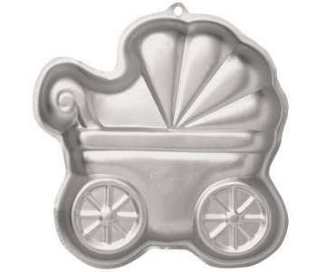 Backform Kinderwagen, 29x29x5 cm, Aluminium