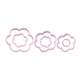 Plastik Ausstechform Blume, rosa, 6er Set