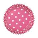 Cupcake Backfrmchen, pink/weiss gepunktet, 75 Stk.