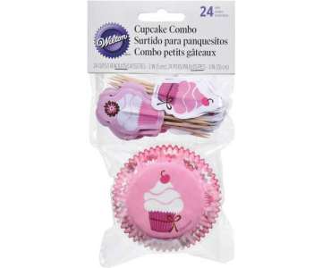 Cupcake Kit Pink Party 24 Stk.
