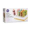 Push-Up Cakes Set m. Behlter, Stiele und Halter, je 12 Stk.