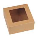 Cupcake Box fr fr 4 Stck, Natur