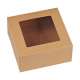 Cupcake Box fr fr 4 Stck, Natur