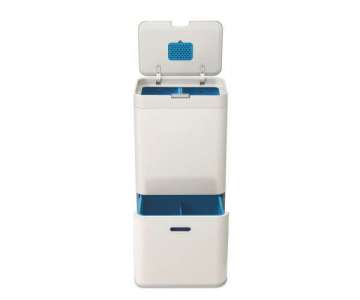 Totem 58l Recycling Station, sand/blau, 40x30x79.7 cm