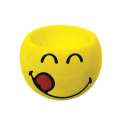 Smiley Eierbecher Emoticon yummy,  6cm