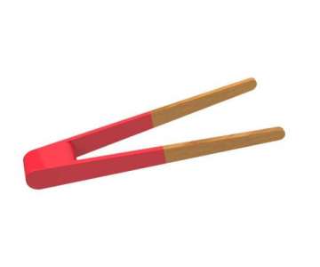 Pebbly Sushi Zange, rot, 15 cm