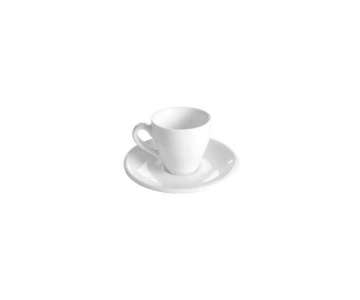 Luna Espresso Obertasse+UT 0.8dl weiss mit Bodenstempel