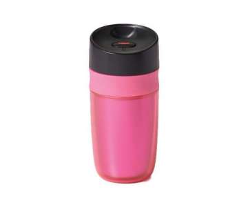 Single Travel Mug doppelwandig, pink, 0.28 lt (neu)