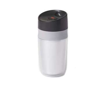 Single Travel Mug doppelwandig, silber, 0.28 lt (neu)