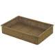 Korb rechteckig mit Metallrahmen, beige, 60x40x13 cm