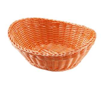 Korb oval, orange, 23.5x18x6/8 cm