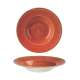 Stonecast Orange Teller tief Fahne 24cm