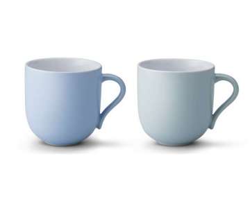 Emma Tasse 2 Stk., 350 ml, 10.5x7.5x13.5 cm, hellblau