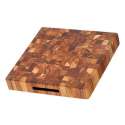 Teak Hackblock/Servierbrett quadr., 30.5x30.5x5 cm