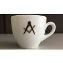 Classic Espresso Obertasse weiss mit Logo 2-farbig (Haari)