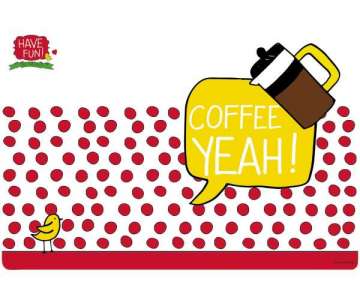 Coffee Yeah! Tischset 45x30cm