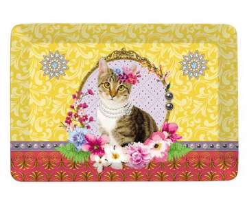 Fancy Animals Katze Tablett 31x23 cm