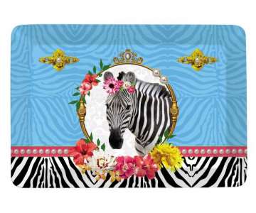 Fancy Animals Zebra Tablett 31x23 cm