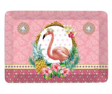 Fancy Animals Flamingo Tablett 31x23 cm