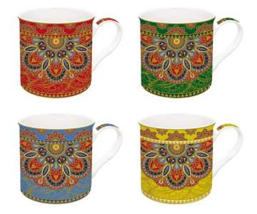 Art Around the World Jaipur 4er Set Porzellanb. 300ml in G