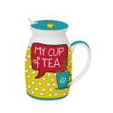 My Cup of Tea Porzellanbecher 300 ml, m. Deckel u. Lffel