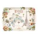 Paris forever Tablett m. Griffen 46x32 cm