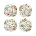 Paris forever 4er Set Desserteller 16 cm