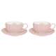 Royal Pink m. Gold Espressotassen 2er Set 100 ml in GB